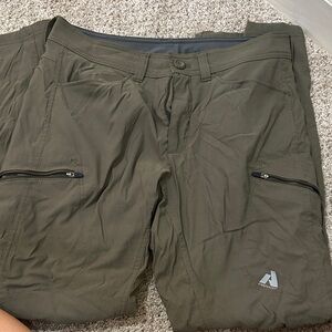Eddie Bauer Gray Fleece-Lined Pants